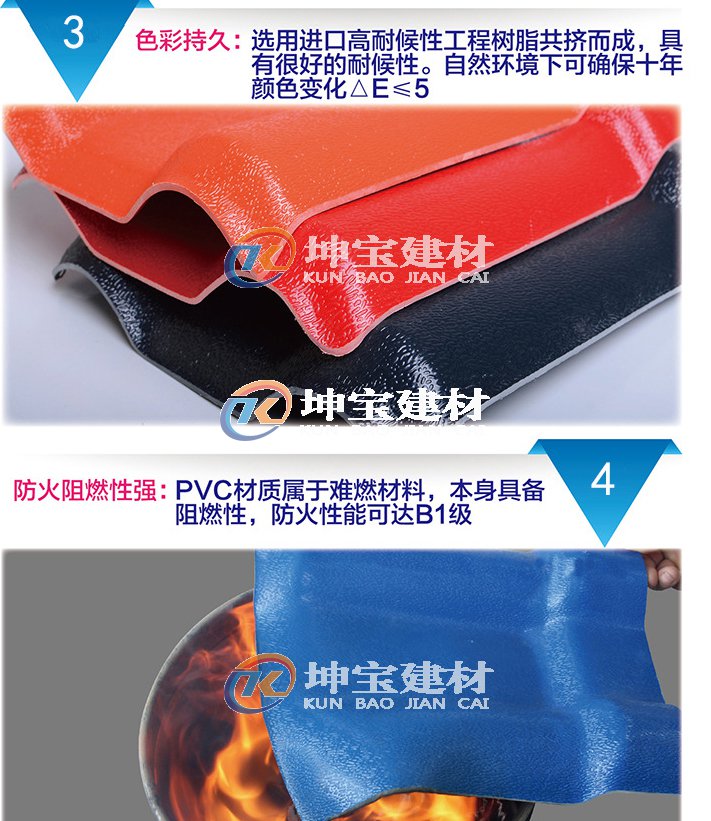 合成樹脂瓦還具有抗壓不褪色等特性