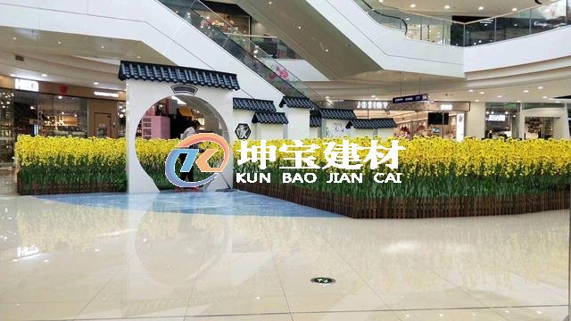 貴州六盤水萬(wàn)達(dá)廣場(chǎng)墻垛子應(yīng)用了仿古一體瓦