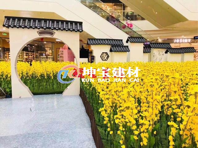 貴州六盤水萬(wàn)達(dá)廣場(chǎng)墻垛子應(yīng)用了仿古一體瓦